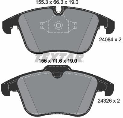 Brake Pad Set, disc brake Q+ 2408401