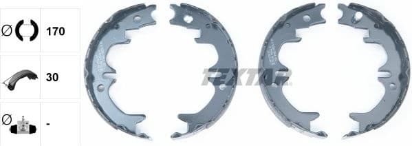 Brake Shoe Set, parking brake 91059400