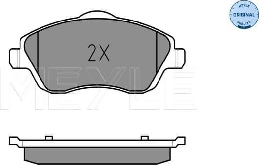 Brake Pad Set, disc brake MEYLE-ORIGINAL: True to OE. 025 232 2517