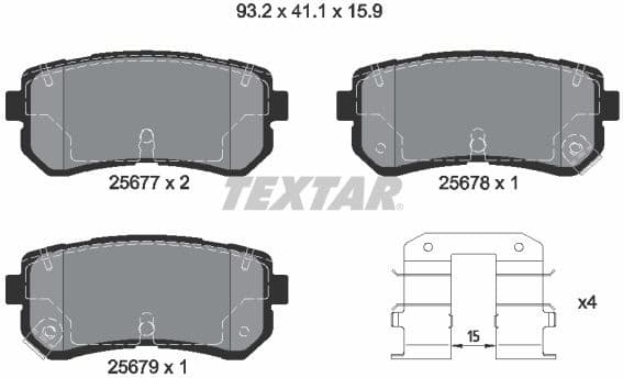 Brake Pad Set, disc brake Q+ 2567701