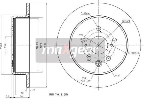 Brake Disc 19-2278 - image 2