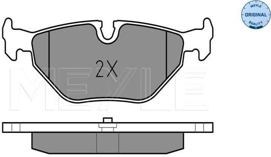 Brake Pad Set, disc brake MEYLE-ORIGINAL: True to OE. 025 219 3417 - image 2