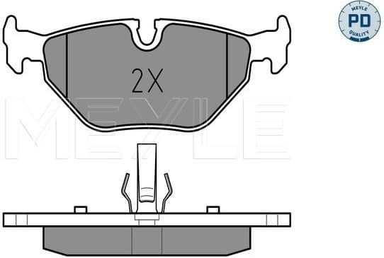 Brake Pad Set, disc brake MEYLE-PD: Advanced performance and design. 025 219 3417/PD
