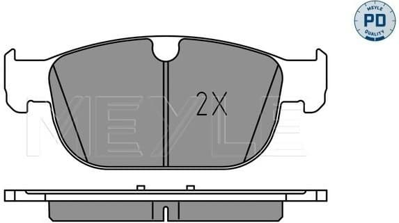 Brake Pad Set, disc brake MEYLE-PD: Advanced performance and design. 025 223 1719/PD - image 2