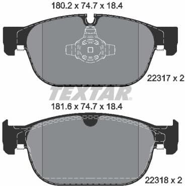 Brake Pad Set, disc brake Q+ 2231701