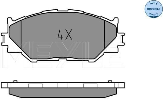 Brake Pad Set, disc brake MEYLE-ORIGINAL: True to OE. 025 239 8317