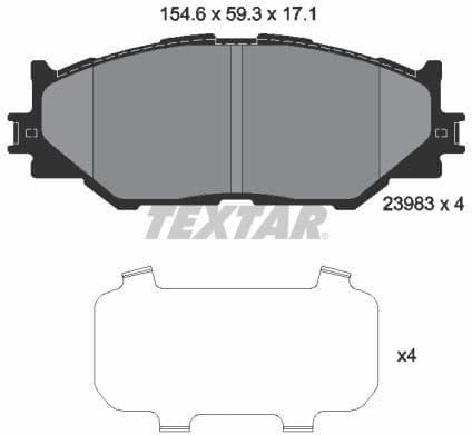 Brake Pad Set, disc brake 2398301