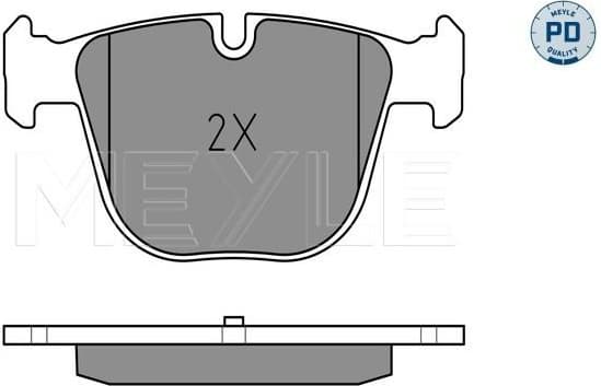 Brake Pad Set, disc brake MEYLE-PD: Advanced performance and design. 025 237 3017/PD - image 2
