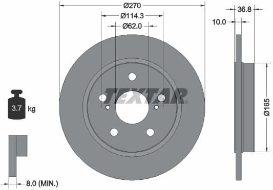 Brake Disc PRO 92164003