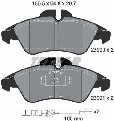 Brake Pad Set, disc brake Q+ 2399002