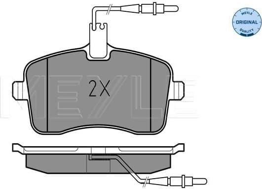 Brake Pad Set, disc brake MEYLE-ORIGINAL: True to OE. 025 241 3418/W