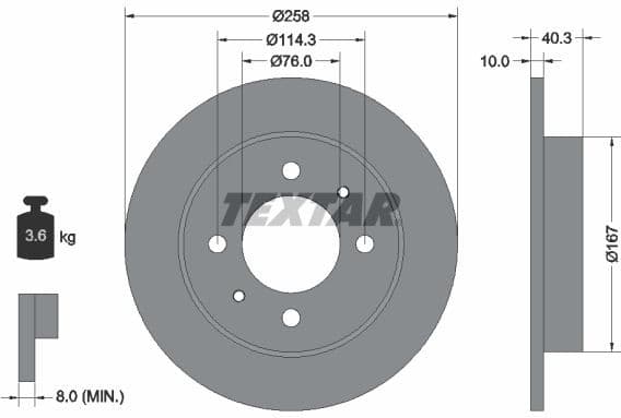 Brake Disc PRO 92117103