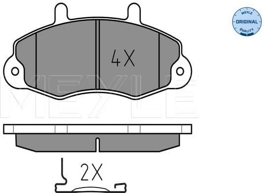 Brake Pad Set, disc brake MEYLE-ORIGINAL: True to OE. 025 214 7018