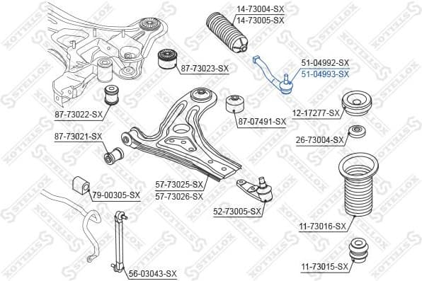 Tie Rod End 51-04993-SX - image 2