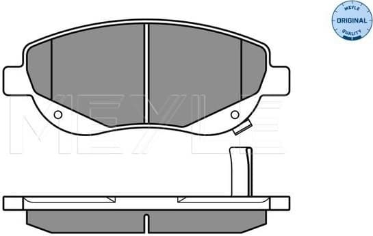 Brake Pad Set, disc brake MEYLE-ORIGINAL: True to OE. 025 249 4619/W - image 2