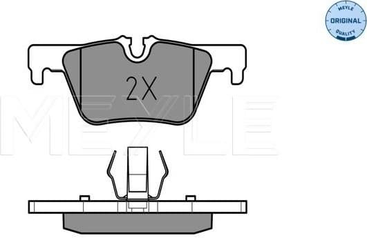 Brake Pad Set, disc brake MEYLE-ORIGINAL: True to OE. 025 253 0717