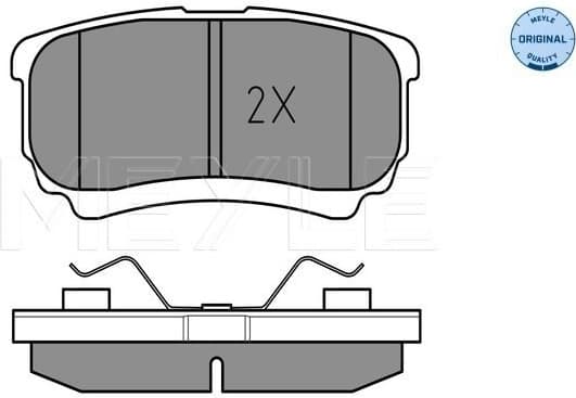 Brake Pad Set, disc brake MEYLE-ORIGINAL: True to OE. 025 240 1416/W - image 2