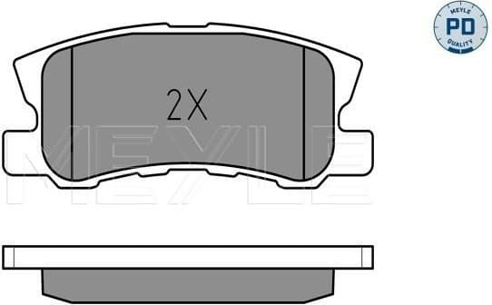 Brake Pad Set, disc brake MEYLE-PD: Advanced performance and design. 025 235 8216/PD