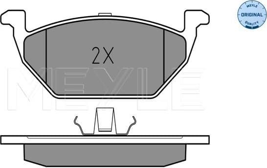 Brake Pad Set, disc brake MEYLE-ORIGINAL: True to OE. 025 231 3019/A - image 2