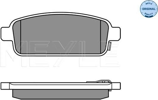 Brake Pad Set, disc brake MEYLE-ORIGINAL: True to OE. 025 250 9616/W - image 3