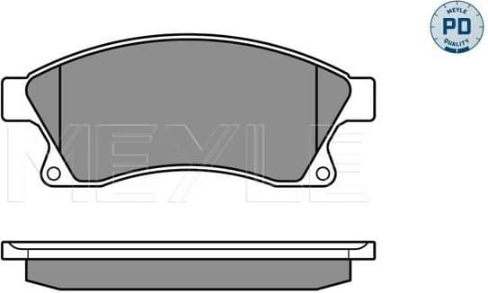 Brake Pad Set, disc brake MEYLE-PD: Advanced performance and design. 025 250 3118/PD