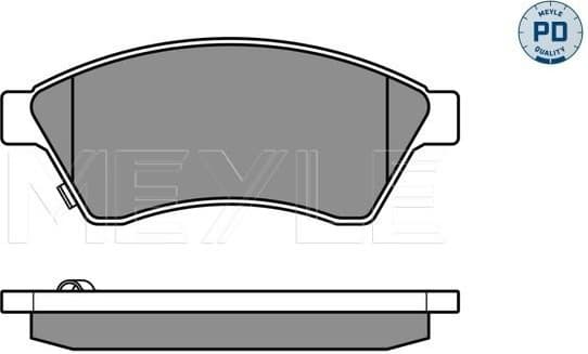 Brake Pad Set, disc brake MEYLE-PD: Advanced performance and design. 025 250 3118/PD - image 2