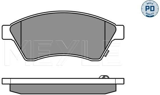 Brake Pad Set, disc brake MEYLE-PD: Advanced performance and design. 025 250 3118/PD - image 3