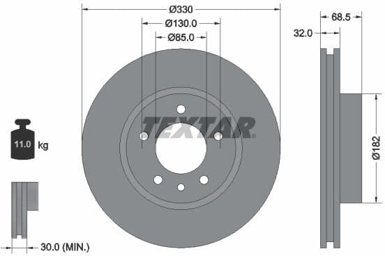Brake Disc PRO+ 92121505