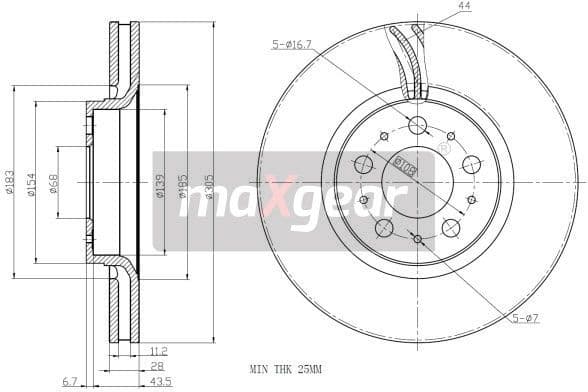 Brake Disc 19-1006