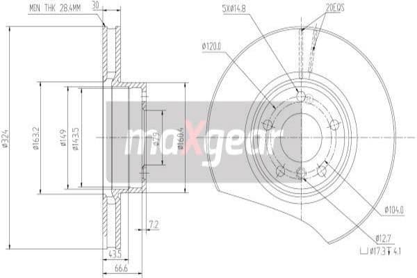 Brake Disc 19-1043