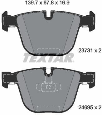 Brake Pad Set, disc brake Q+ 2373101