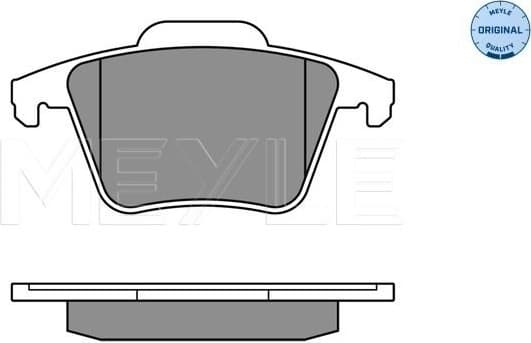 Brake Pad Set, disc brake MEYLE-ORIGINAL: True to OE. 025 240 1118