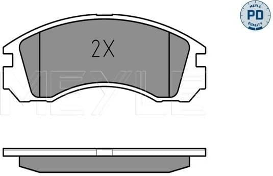 Brake Pad Set, disc brake MEYLE-PD: Advanced performance and design. 025 213 6315/PD - image 2