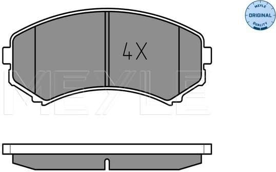 Brake Pad Set, disc brake MEYLE-ORIGINAL: True to OE. 025 234 8816/W
