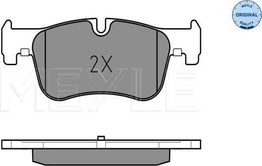 Brake Pad Set, disc brake MEYLE-ORIGINAL: True to OE. 025 250 1418 - image 2