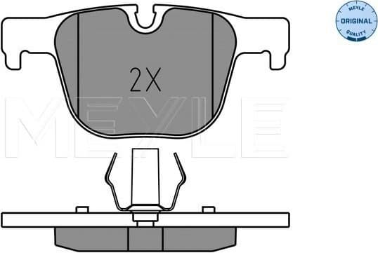 Brake Pad Set, disc brake MEYLE-ORIGINAL: True to OE. 025 255 1417