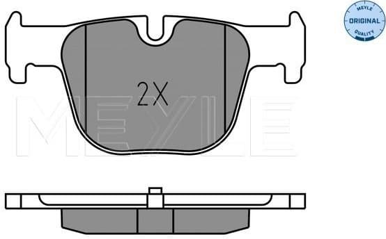 Brake Pad Set, disc brake MEYLE-ORIGINAL: True to OE. 025 255 1417 - image 2