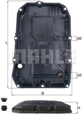 Oil Sump, automatic transmission HX196KIT