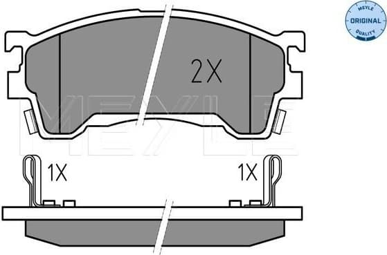 Brake Pad Set, disc brake MEYLE-ORIGINAL: True to OE. 025 217 5416/W