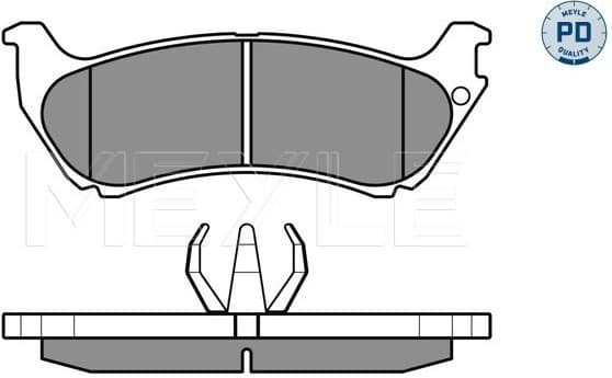 Brake Pad Set, disc brake MEYLE-PD: Advanced performance and design. 025 231 9017/PD - image 2