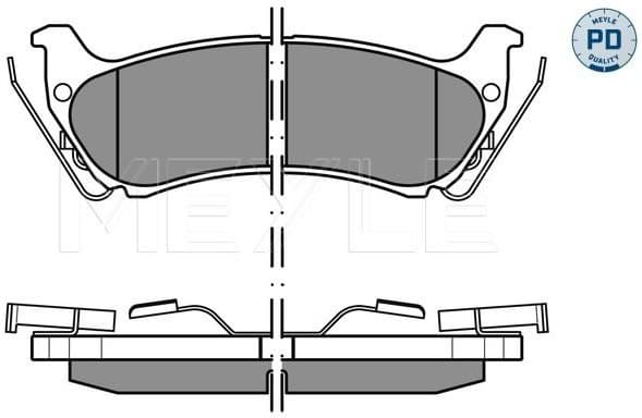 Brake Pad Set, disc brake MEYLE-PD: Advanced performance and design. 025 231 9017/PD - image 3