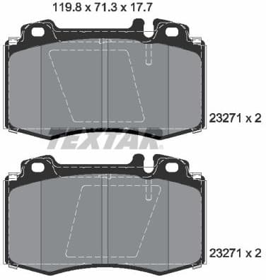 Brake Pad Set, disc brake Q+ 2327102