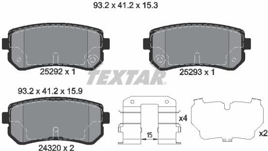 Brake Pad Set, disc brake Q+ 2529201