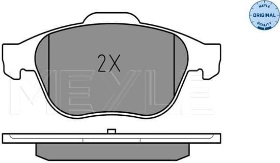 Brake Pad Set, disc brake MEYLE-ORIGINAL: True to OE. 025 232 4818 - image 2