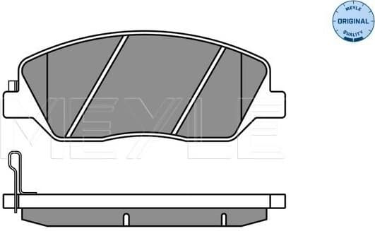 Brake Pad Set, disc brake MEYLE-ORIGINAL: True to OE. 025 243 5117/W - image 2