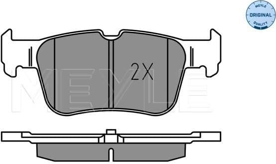 Brake Pad Set, disc brake MEYLE-ORIGINAL: True to OE. 025 222 3116 - image 2