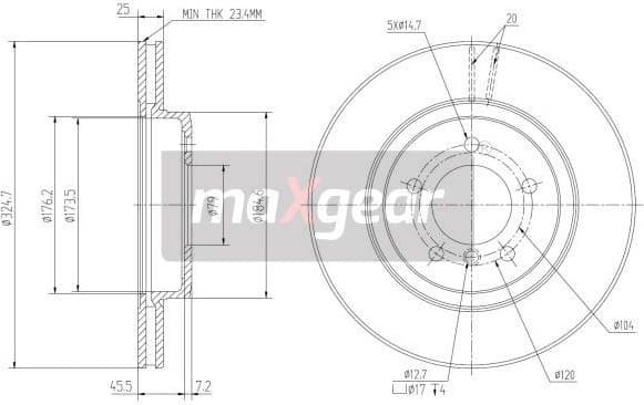 Brake Disc 19-1033 - image 2