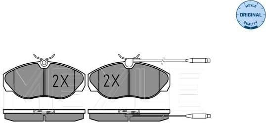 Brake Pad Set, disc brake MEYLE-ORIGINAL: True to OE. 025 217 9719/W
