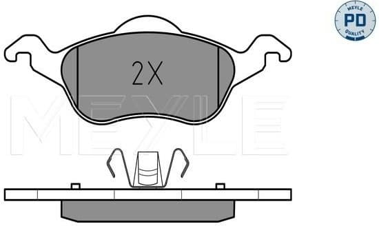 Brake Pad Set, disc brake MEYLE-PD: Advanced performance and design. 025 231 5419/PD