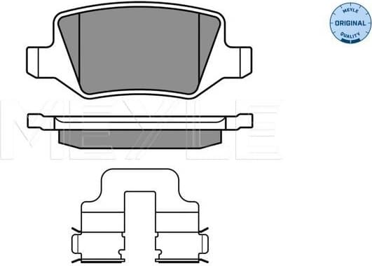 Brake Pad Set, disc brake MEYLE-ORIGINAL: True to OE. 025 231 3814